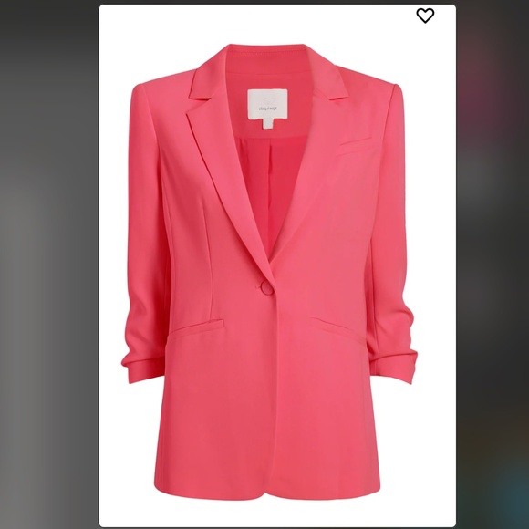 Cinq a Sept Crepe Khloe Blazer in Berry Fizz Raspberry Size 4 - Picture 1 of 10